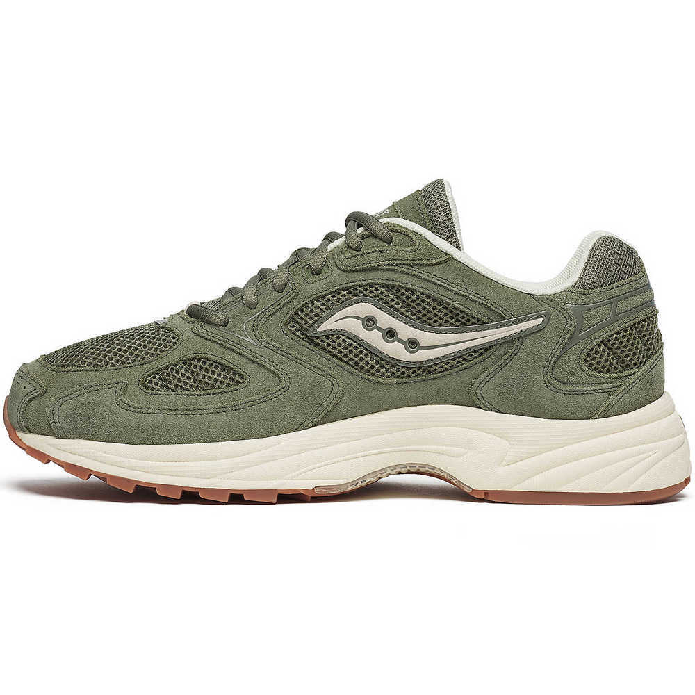 Кроссовки мужские Saucony Grid Jazz 9 Suede Olive/Off white S70898-1