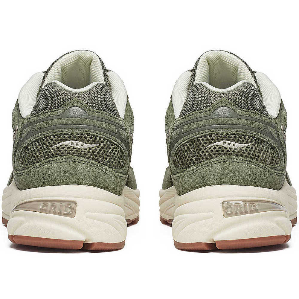 Кроссовки мужские Saucony Grid Jazz 9 Suede Olive/Off white S70898-1